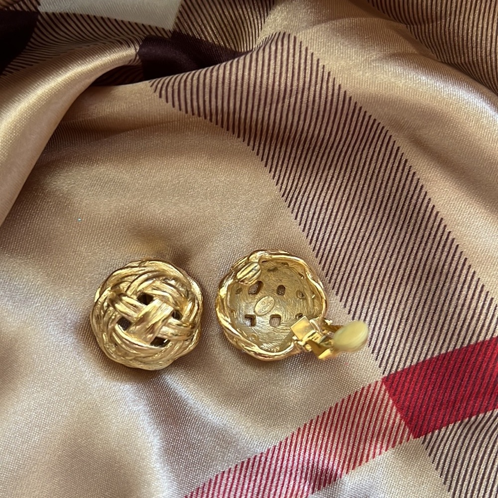 Vintage Givenchy clip on earrings